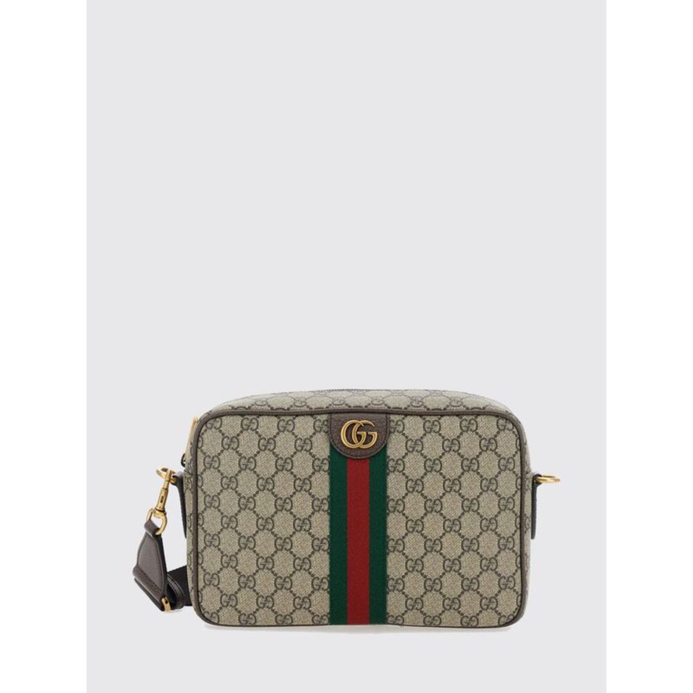 Gucci Men Ophidia Gg Supreme Canvas Camera Bag Gucci With Web Stripe